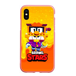 Чехол iPhone XS Max матовый Грифф Griff Brawl Stars