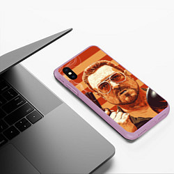 Чехол iPhone XS Max матовый Walter Sobchak, цвет: 3D-сиреневый — фото 2