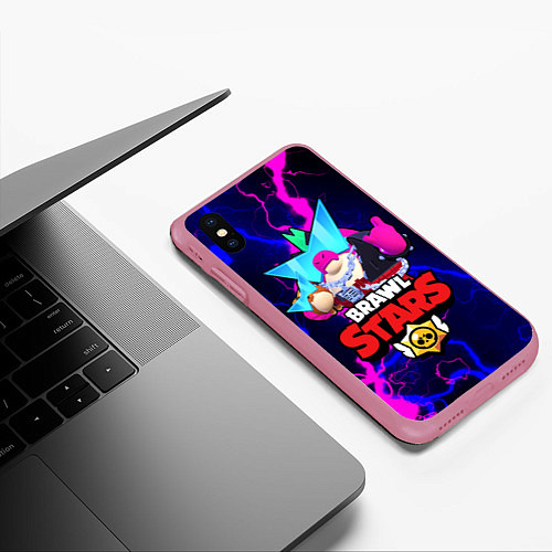 Чехол iPhone XS Max матовый BORN BAD BUZZ 1 / 3D-Малиновый – фото 3