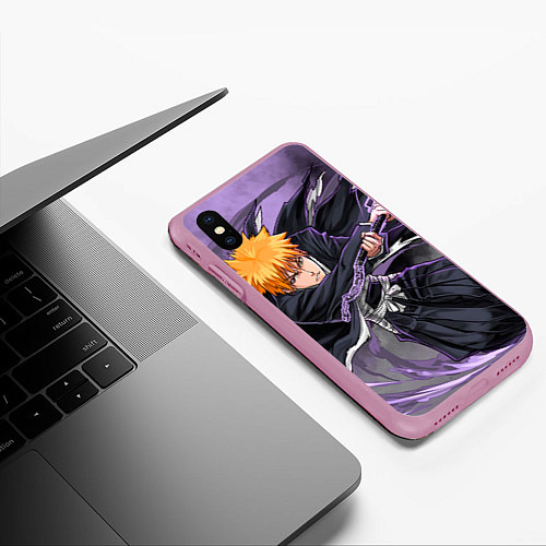 Чехол iPhone XS Max матовый ИЧИГО / 3D-Розовый – фото 3