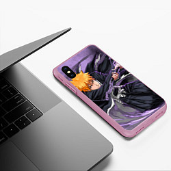 Чехол iPhone XS Max матовый ИЧИГО, цвет: 3D-розовый — фото 2