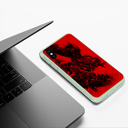 Чехол iPhone XS Max матовый BERSERK БЕРСЕРК, цвет: 3D-салатовый — фото 2