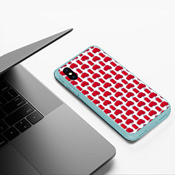Чехол iPhone XS Max матовый KickBoxing, цвет: 3D-мятный — фото 2