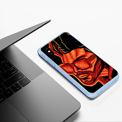 Чехол iPhone XS Max матовый Большой Уикенд, цвет: 3D-голубой — фото 2