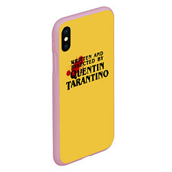 Чехол iPhone XS Max матовый Quentin Tarantino, цвет: 3D-розовый — фото 2