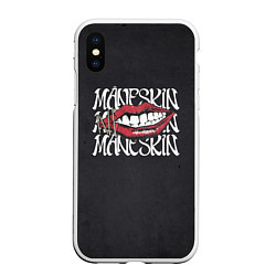 Чехол iPhone XS Max матовый Maneskin Maneskin, цвет: 3D-белый