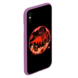 Чехол iPhone XS Max матовый Мир Пустого рыцаря, цвет: 3D-фиолетовый — фото 2