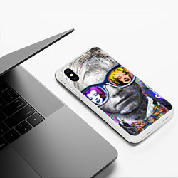 Чехол iPhone XS Max матовый Andy Warhol Энди Уорхол, цвет: 3D-белый — фото 2