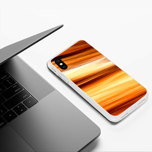 Чехол iPhone XS Max матовый Сахара! / 3D-Белый – фото 3