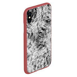 Чехол iPhone XS Max матовый Хаус, цвет: 3D-красный — фото 2