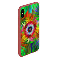 Чехол iPhone XS Max матовый Тропичный Бум!, цвет: 3D-красный — фото 2