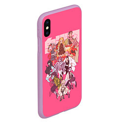 Чехол iPhone XS Max матовый Slayers on pink, цвет: 3D-сиреневый — фото 2