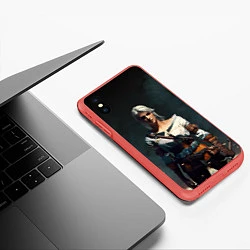 Чехол iPhone XS Max матовый THE WITCHER CIRI, цвет: 3D-красный — фото 2