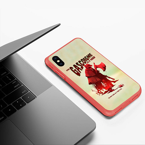Чехол iPhone XS Max матовый Отец Гаскоин / 3D-Красный – фото 3