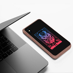 Чехол iPhone XS Max матовый Boss incoming, цвет: 3D-коричневый — фото 2