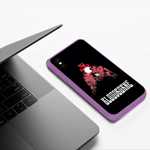 Чехол iPhone XS Max матовый Мир Бладборна / 3D-Фиолетовый – фото 3