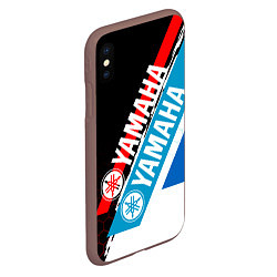 Чехол iPhone XS Max матовый YAMAHA ЯМАХА МОТОСПОРТ, цвет: 3D-коричневый — фото 2