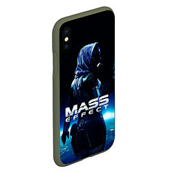 Чехол iPhone XS Max матовый MASS EFFECT ТАЛИ ЗОРА, цвет: 3D-темно-зеленый — фото 2