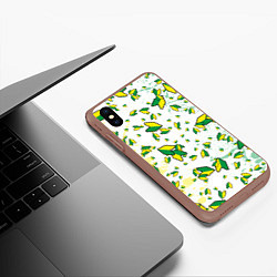 Чехол iPhone XS Max матовый JDM ПАТТЕРН ЯПОНОВОД Z, цвет: 3D-коричневый — фото 2