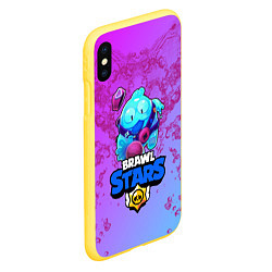 Чехол iPhone XS Max матовый BRAWL STARS SQUEAK: СКВИК, цвет: 3D-желтый — фото 2