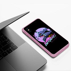 Чехол iPhone XS Max матовый EVA-BERSERK ЕВА- БЕРСЕРК, цвет: 3D-розовый — фото 2