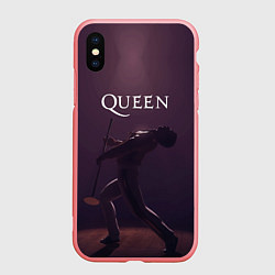 Чехол iPhone XS Max матовый Freddie Mercury Queen Z, цвет: 3D-баблгам