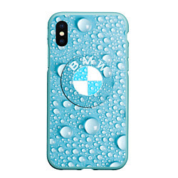 Чехол iPhone XS Max матовый BMW STORM, цвет: 3D-мятный