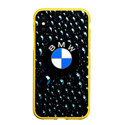 Чехол iPhone XS Max матовый BMW Collection Storm, цвет: 3D-желтый