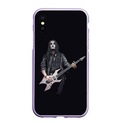 Чехол iPhone XS Max матовый James Root, цвет: 3D-светло-сиреневый