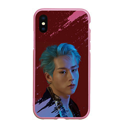 Чехол iPhone XS Max матовый MONSTA X MX Z, цвет: 3D-розовый