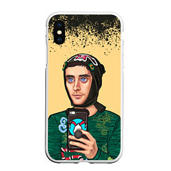 Чехол iPhone XS Max матовый Джаред Лето Jared Leto Z, цвет: 3D-белый