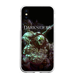 Чехол iPhone XS Max матовый Гнев Войны Darksiders Z, цвет: 3D-белый