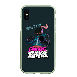 Чехол iPhone XS Max матовый WHITTY УИТТИ FNF, цвет: 3D-салатовый