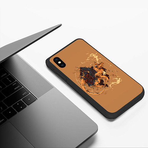Чехол iPhone XS Max матовый Дом Чермандера / 3D-Черный – фото 3