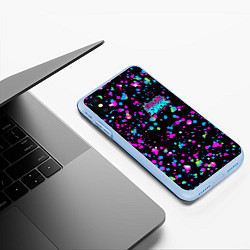 Чехол iPhone XS Max матовый FRIDAY NIGHT FUNKIN NEON, цвет: 3D-голубой — фото 2