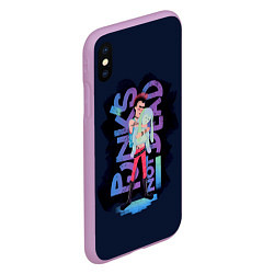 Чехол iPhone XS Max матовый Punk whith toy, цвет: 3D-сиреневый — фото 2