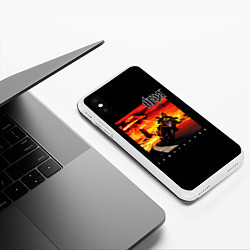 Чехол iPhone XS Max матовый Ария АРМАГЕДДОН, цвет: 3D-белый — фото 2