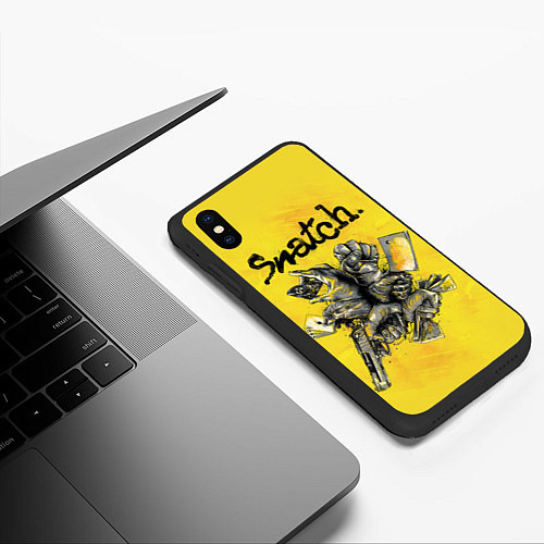 Чехол iPhone XS Max матовый Snatch: Art / 3D-Черный – фото 3