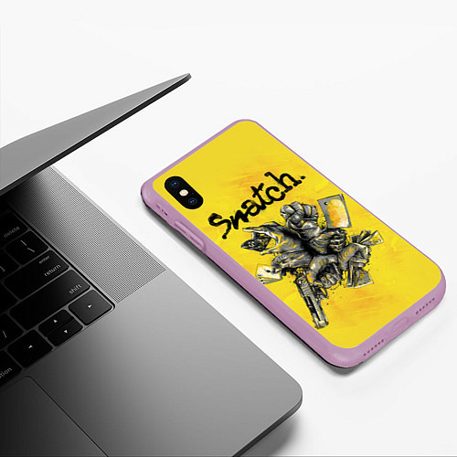 Чехол iPhone XS Max матовый Snatch: Art / 3D-Сиреневый – фото 3