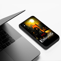 Чехол iPhone XS Max матовый Кукрыниксы - Артист, цвет: 3D-черный — фото 2
