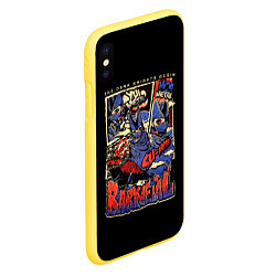 Чехол iPhone XS Max матовый Baby Metal x Bloodborne, цвет: 3D-желтый — фото 2