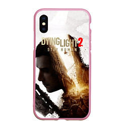 Чехол iPhone XS Max матовый Dying Light 2 Original, цвет: 3D-розовый