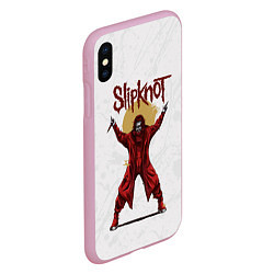 Чехол iPhone XS Max матовый COREY TAYLOR SLIPKNOT СЛИПКНОТ Z, цвет: 3D-розовый — фото 2