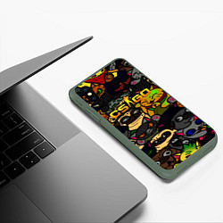 Чехол iPhone XS Max матовый CS GO AWP SKIN, цвет: 3D-темно-зеленый — фото 2