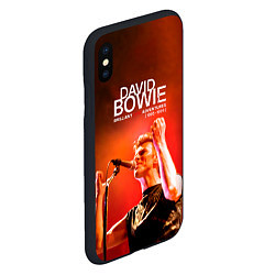 Чехол iPhone XS Max матовый Brilliant Live Adventures - David Bowie, цвет: 3D-черный — фото 2