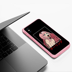 Чехол iPhone XS Max матовый Зеро ту ahegao франкс, цвет: 3D-баблгам — фото 2