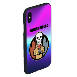 Чехол iPhone XS Max матовый MARSHMELLO МАРШМЕЛЛОУ Z, цвет: 3D-черный — фото 2