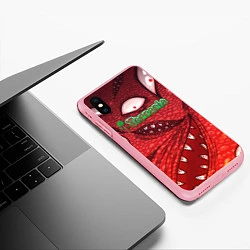 Чехол iPhone XS Max матовый Terraria Wall of Flesh, цвет: 3D-баблгам — фото 2