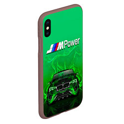 Чехол iPhone XS Max матовый BMW GREEN STYLE, цвет: 3D-коричневый — фото 2