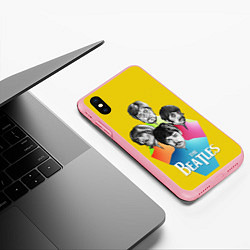 Чехол iPhone XS Max матовый Банда Битлов, цвет: 3D-баблгам — фото 2